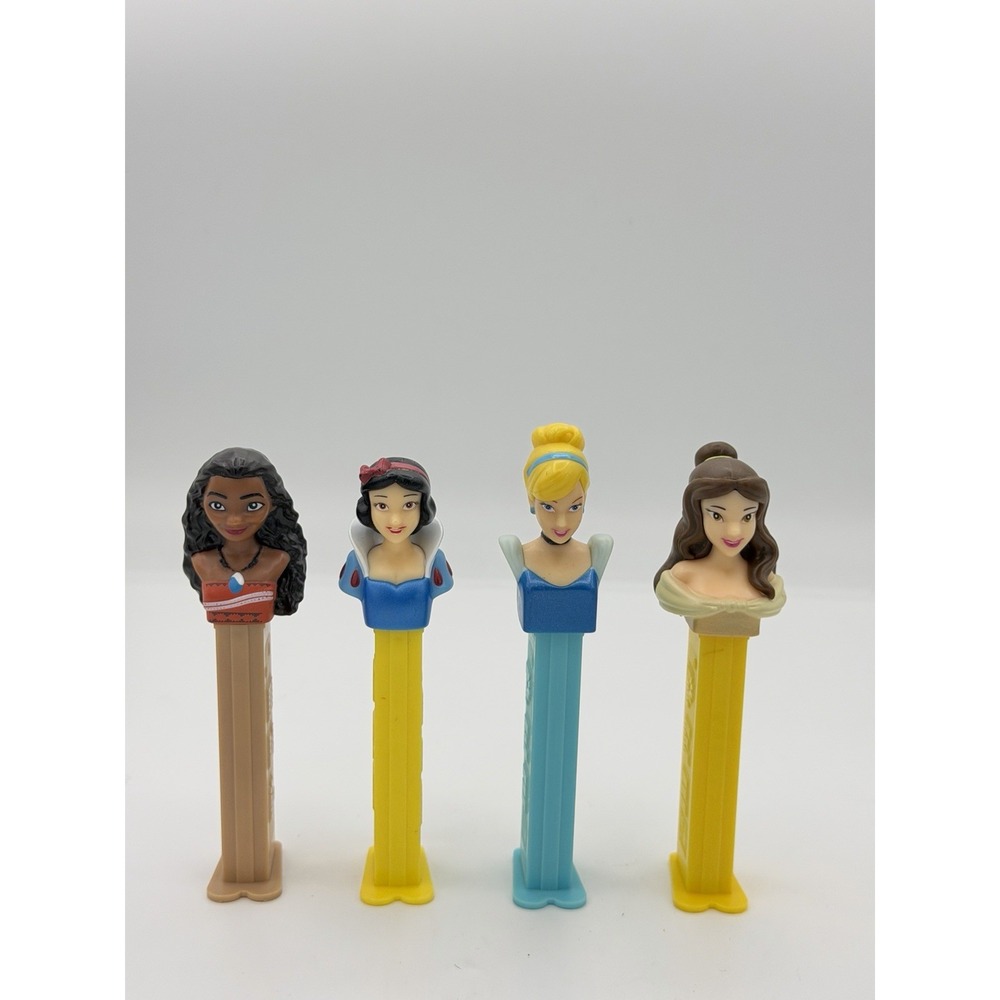 Vintage PEZ Dispensers Disney Princess Moana Snow White Cinderella Belle